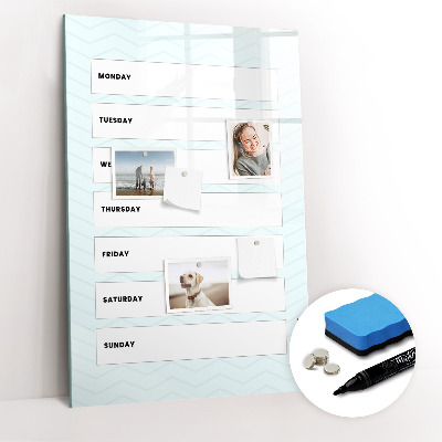 Dry erase magnetic board Travel planner