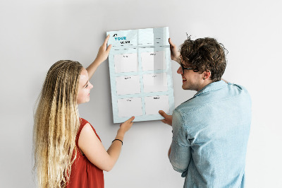 Dry erase board magnetic Weekly planner