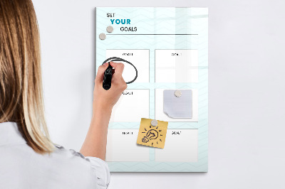 Dry erase board magnetic Weekly planner