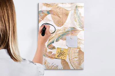 Magnetic board with marker Decorative marble