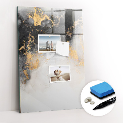 Dry erase magnetic board Bird feather pattern