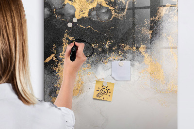 Dry erase magnetic board Bird feather pattern