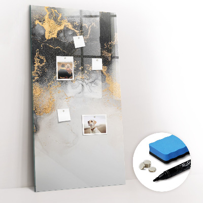 Dry erase magnetic board Bird feather pattern