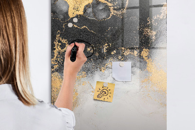 Dry erase magnetic board Bird feather pattern