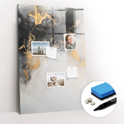 Dry erase magnetic board Bird feather pattern