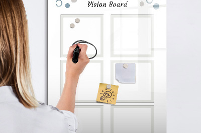 Dry erase board magnetic Marble abstract