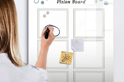 Dry erase board magnetic Marble abstract