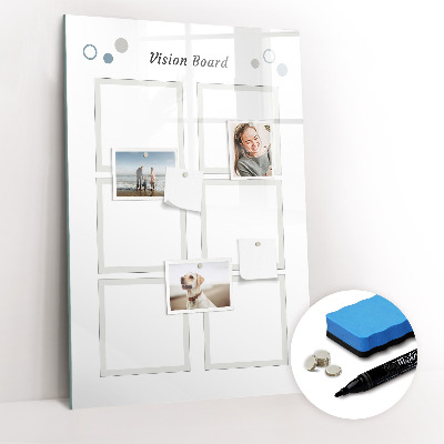 Dry erase board magnetic Marble abstract