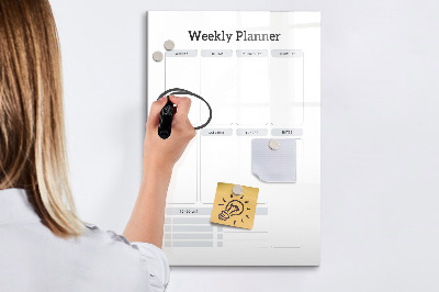 Dry erase magnetic board Decorative pattern