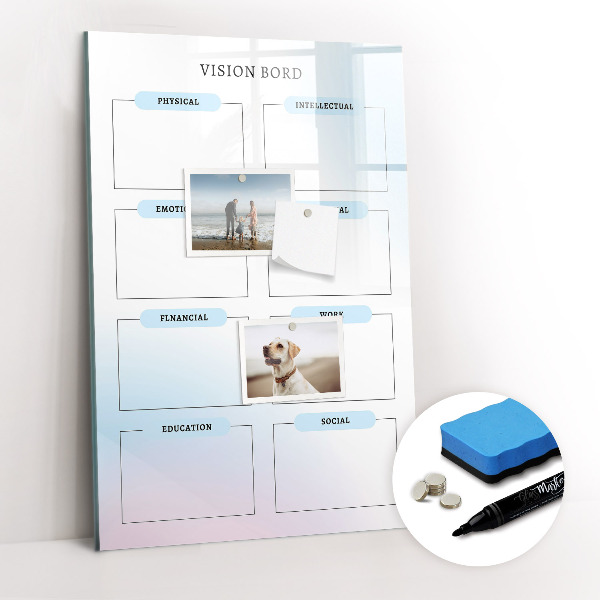 Dry erase board magnetic Weekly planner