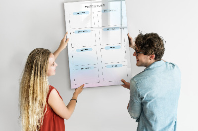 Dry erase board magnetic Weekly planner