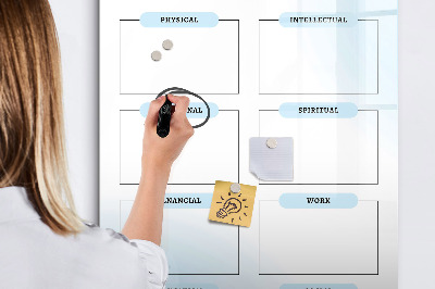 Dry erase board magnetic Weekly planner