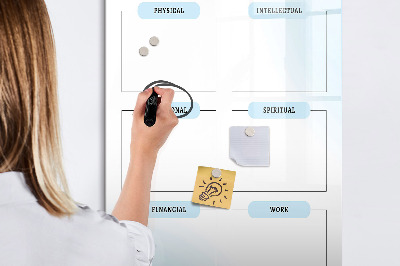 Dry erase board magnetic Weekly planner