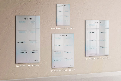 Dry erase board magnetic Weekly planner