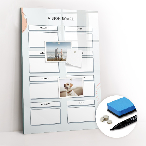 Dry erase magnetic board Board
