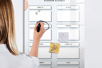 Dry erase magnetic board Board
