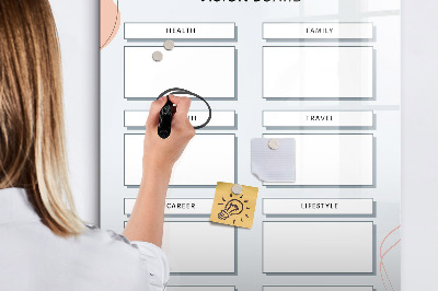 Dry erase magnetic board Board