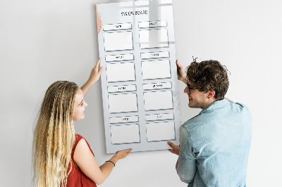 Dry erase magnetic board Board
