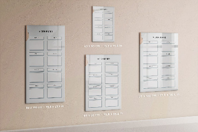 Dry erase magnetic board Board