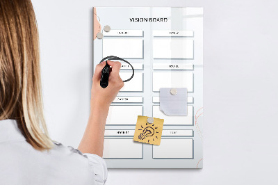 Dry erase magnetic board Board