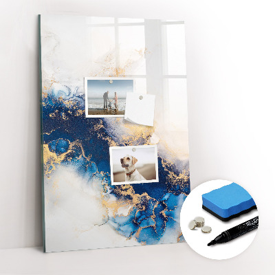 Dry erase magnetic board Delicate flowers