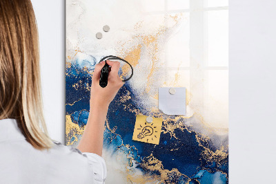 Dry erase magnetic board Delicate flowers