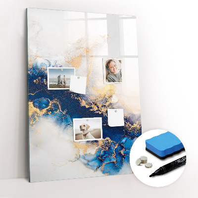 Dry erase magnetic board Delicate flowers