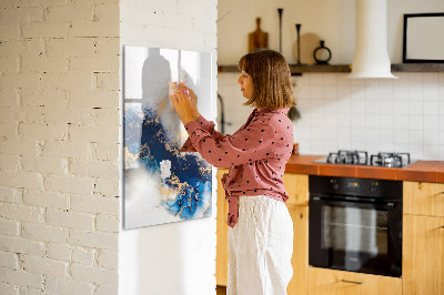 Dry erase magnetic board Delicate flowers