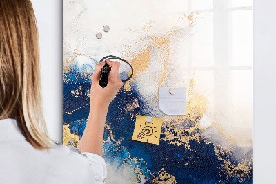 Dry erase magnetic board Delicate flowers