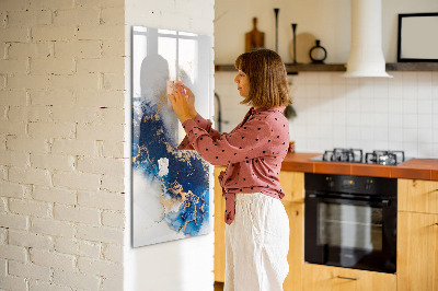 Dry erase magnetic board Delicate flowers