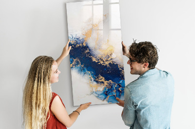 Dry erase magnetic board Delicate flowers