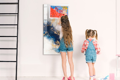 Dry erase magnetic board Delicate flowers