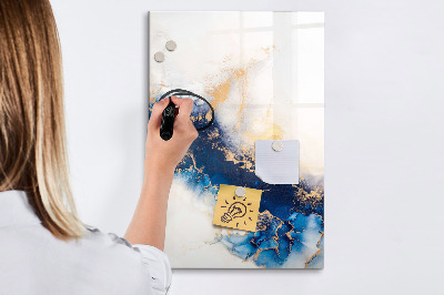 Dry erase magnetic board Delicate flowers