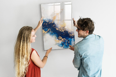 Dry erase magnetic board Delicate flowers