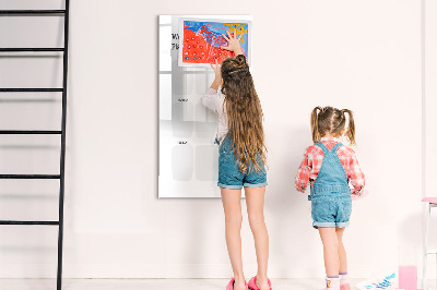 Magnetic board with marker Marble absolute