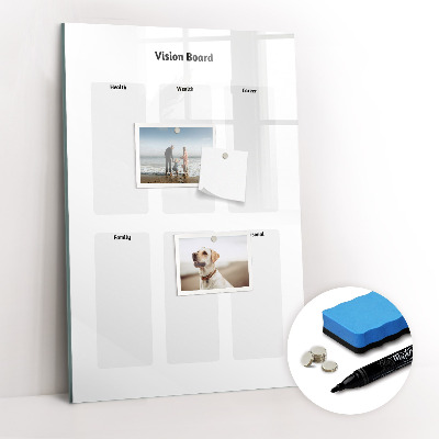 Dry erase magnetic board Weekly planner