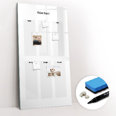 Magnetic drawing board Weekly planner