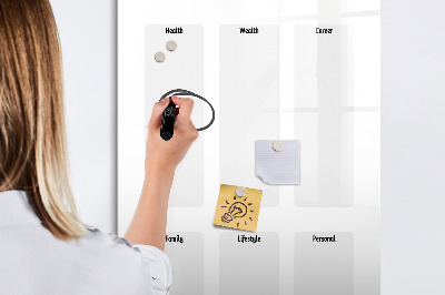 Dry erase magnetic board Weekly planner