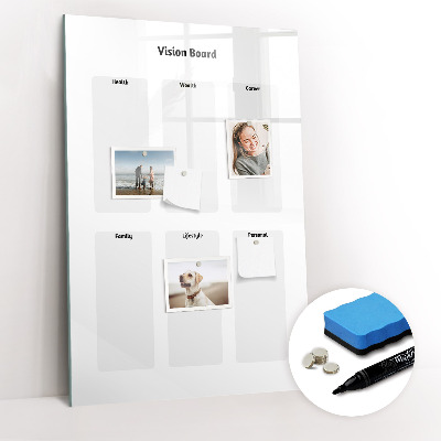 Magnetic drawing board Weekly planner