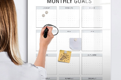 Dry erase board magnetic Vision board