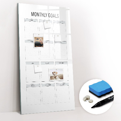 Dry erase board magnetic Vision board