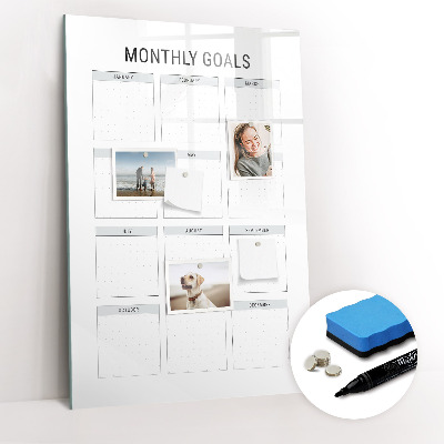 Dry erase board magnetic Vision board