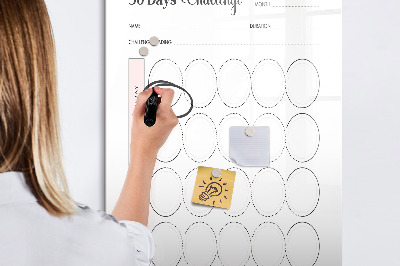 Dry erase board magnetic Cleaning schedule