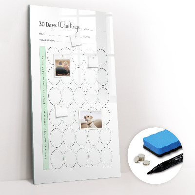Dry erase board magnetic 30 Day Planner days