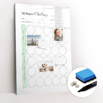 Dry erase board magnetic 30 Day Planner days