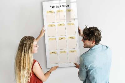 Dry erase board magnetic Watercolor Leaves