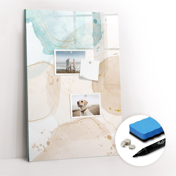 Dry erase magnetic board Soft Feathers