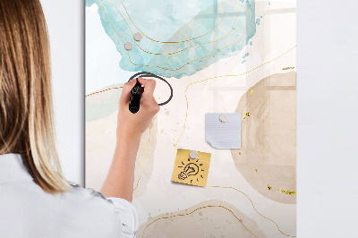 Dry erase magnetic board Soft Feathers
