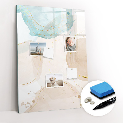 Dry erase magnetic board Soft Feathers