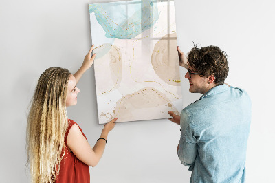 Dry erase magnetic board Soft Feathers